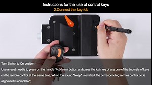 RV Keyless Entry Door Locks RV Door Latch Integrated Keyless Entry Keypad & Fob Travel Trailer Door Latch 100% Metal Camper Door Lock Waterproof Zinc Alloy Metal RV Door Latch