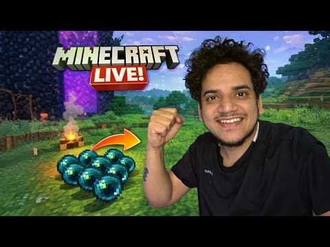 I am Mining Enderperls Today #Minecraftlive #minecraft