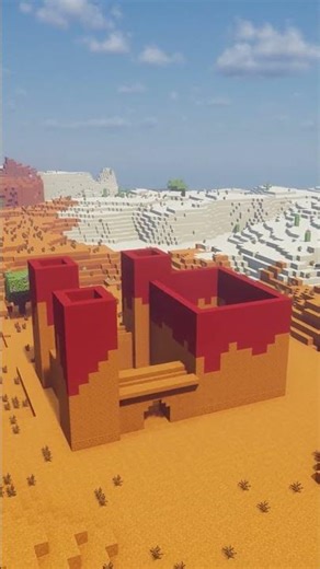 Basic Badlands Fortress | Minecraft #shorts