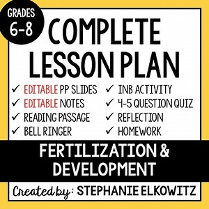 Fertilization and Development Lesson | Printable & Digital