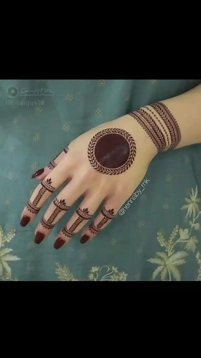Unique and Simple Tikki Mehndi Design Ideas