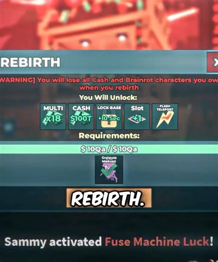 Rebirth 18 is OP...