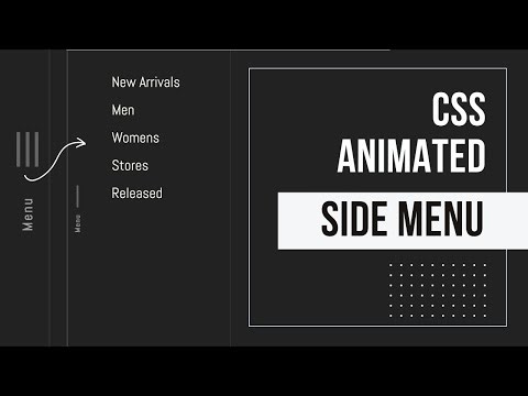 CSS Vertical Sliding Menu Animation | HTML & CSS Sidebar Menu Tutorial 2025
