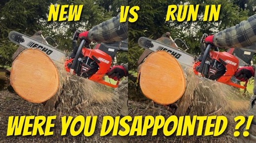 How Does a NEW Chainsaw Compare to one that has been RUN IN? | Yamabiko Europe