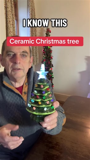 Ceramic Christmas tree #christmas #tree #decoration #fyp