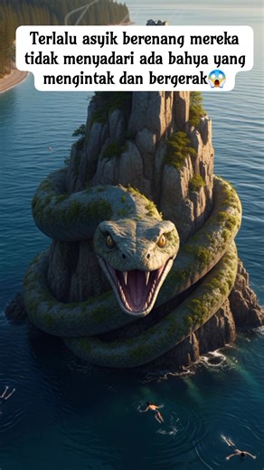 Ternyata😱/they didn't realize the snake statue was alive😱 #reelsvideo #usa #ai #stonesnake #fblifestyle #giantsnake | Indah Surya