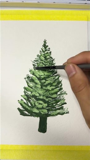 We write a Christmas tree in stages, easy and simple.