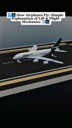 BrainFuel Daily on Instagram: "✈️📘 How Airplanes Fly: Simple Explanation of Lift & Flight Mechanics ✈️✨ Discover how airplanes fly with this simple breakdown of wing design, Bernoulli’s principle, lift force, slats, flaps, and how the elevator helps an aircraft take off. A clear and engaging explanation of flight mechanics for all ages. ✈️📘✨ #HowPlanesFly #ScienceExplained #FlightMechanics #AviationFacts #PhysicsMadeEasy"