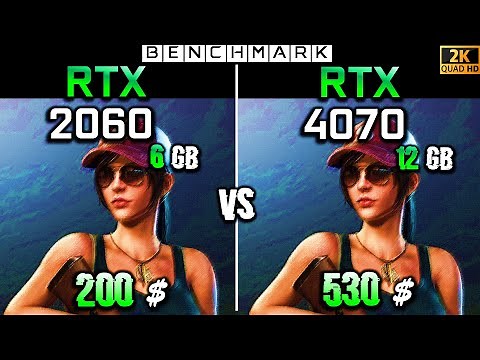 RTX 2060 6GB vs RTX 4070 12GB // Gaming Test in 10 Games // 1080p // Benchmark