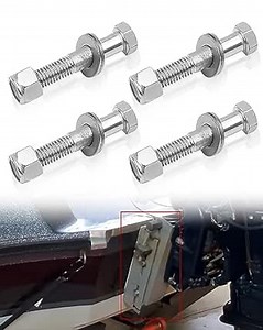 Jack Plate Bolt Stainless Steel Kit Replace BK-1-DP for Mounting Outboard to Plate, Partial Thread 4 Pcs