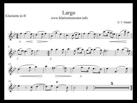 Largo - G. F. Händel - play Clarinet