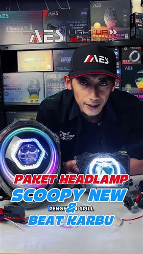 Paket Headlamp Scoopy New dan Beat Karbu Siap Kirim!