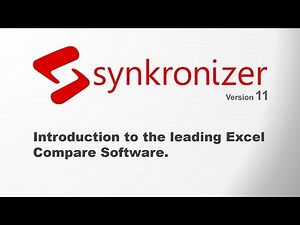 Introduction to Synkronizer Version 11 - Best Excel Compare Tool