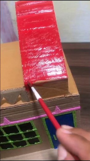 “Tiny Cardboard House Build – Simple but Stunning! 💕🏡”