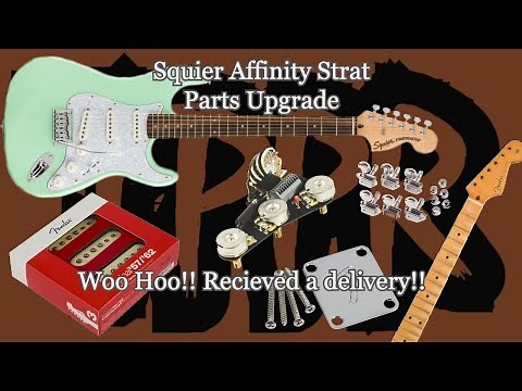 Squier Affinity Strat Upgrade - Fender 57/62 pickups - Obsidian Wiring Harnes (Blender) and more!