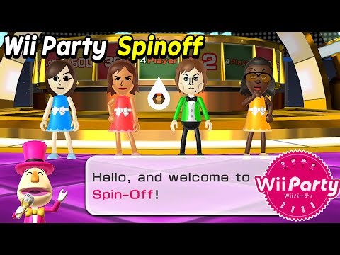 Wii Party Spinoff gameplay |Master difficulty | Guest F Vs Yoko Vs Pierre Vs Jackie AlexGamingTV