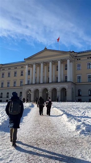 What a beautiful day to visit the Royal Palace! ☀️😊 #oslo #travellife #citybreak #capitals #visitoslo | Visit Oslo