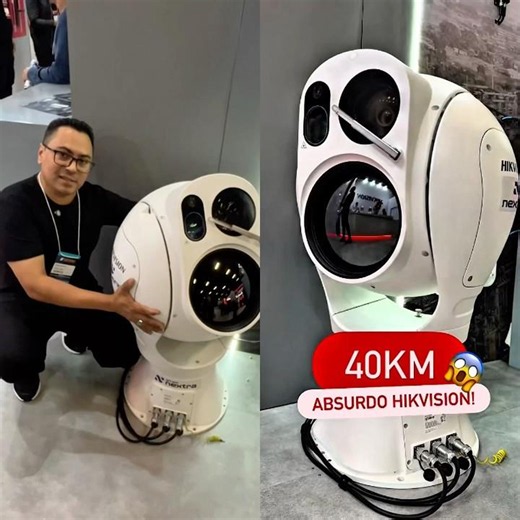 The world's most expensive camera with over 40 km range, high precision, and thermal lens #hikvision