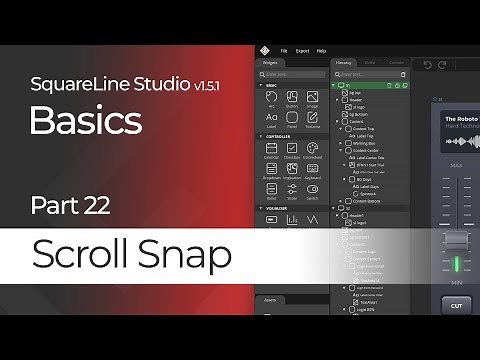 Scroll Snap | Basics Tutorial #22 | SquareLine Studio | LVGL