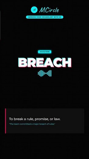 Learn English: What is Breach? | Vocabulary Shorts