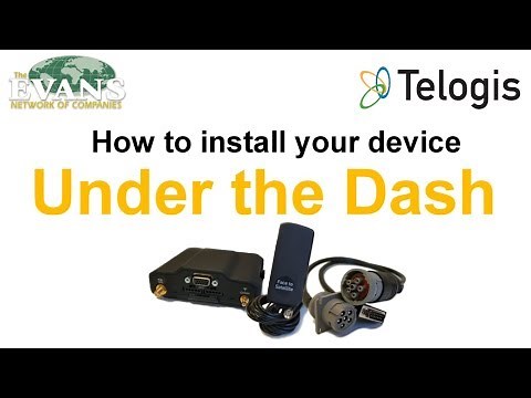 How to install your ELD device "Under the Dash"