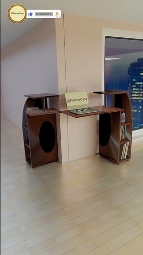 Smart Foldable Computer Desk #home#interiordesign#furnituredesign #3danimation #versatileliving