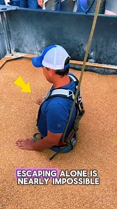 How to Escape a Grain Silo How to get out of a grain silo is a critical safety topic every farmer and worker should understand. Grain entrapment happens fast and can be deadly, making proper awareness, training, and rescue methods essential. Knowing the right steps can save lives in agricultural and industrial environments. #farmsafety #workplacesafety #lifesavingtips #technology #agriculture Credits : janisreed5231, Farmher, Katc3, planfarmsafety, MillennialFarmer / yt 22gfxdesign, marypat.sass