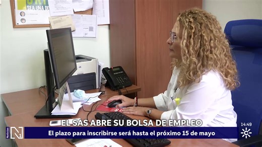 El SAS abre hasta el 15 de mayo una nueva bolsa de empleo en 44 especialidades
