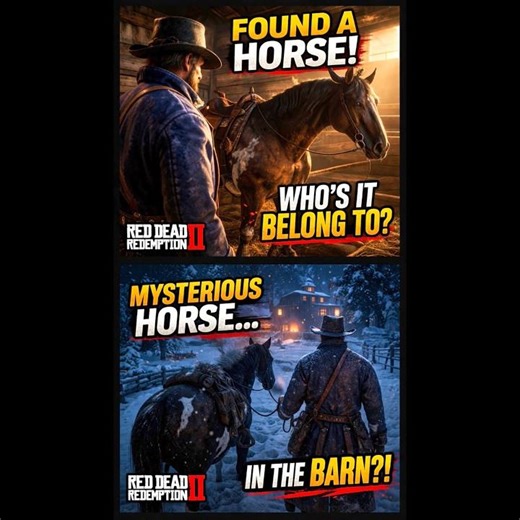 Found a Mysterious Horse in the Barn… 😳 RDR2”