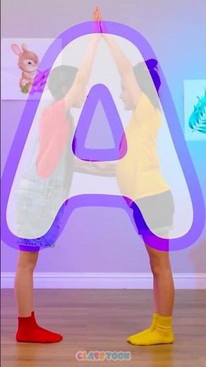 ABC Challenge! 🧘‍♂️🔤 Stretch Your Body into Letter Shapes! #shorts #challenge