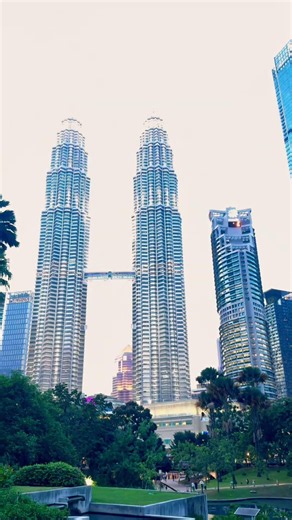 Kuala Lumpur city Center park view #klcc #malaysia #shorts