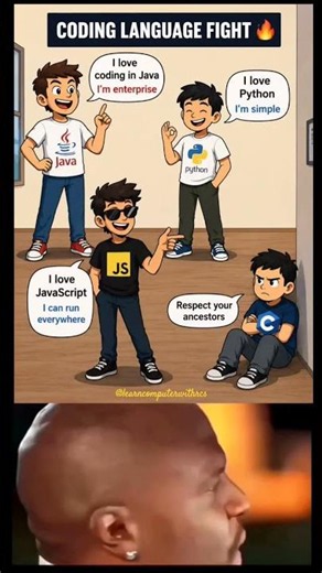 🤣 When Coding Languages Start Arguing! #coding #memes #shorts #funny ‪@LearnComputerWithRCS‬
