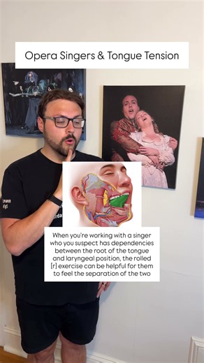 Opera Singers & Releasing Tongue Tension #voicelessons #operasinger