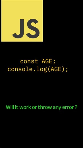 Javascript const 👀