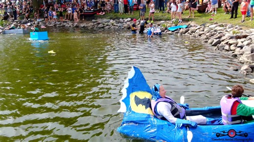 Cardboard Race 2 — there can only be one winner at Hobart Lakefront Fest today! Again I am pretty sure someone snuck a motor onto their boat. Full 4K: https://youtu.be/6k0QkmNNimQ . . . . . . . . #drone #dronephotography #dronevideo #ScenicViews #WatchThis #facebookreels #timelessaerialphotography | Timeless Aerial Photography