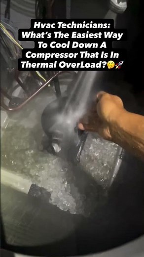 Overheating Compressor? Cool It Down with Ice & Water ❄️🔥