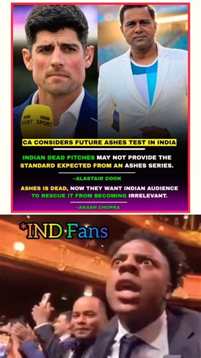 Alastair Cook 🔥 Said 🗣️ Indian Dead Pitches 🤯 Aakash Chopra 🥶 Replied 🗣️ Ashes is Dead 😱