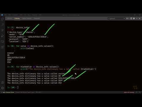 52 Iterating Over Dictionaries Python for Network Engineers CBT Nuggets