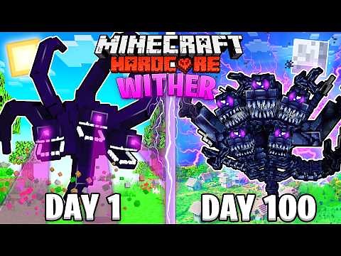 I Survived 100 Days as a WITHER STORM in HARDCORE Minecraft
