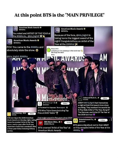 BTS DOMINATE AMA'S 👑Clock it🤏 #bts #btsarmy #rm #jin #suga #jhope #jimin #taehyung #jungkook #shorts