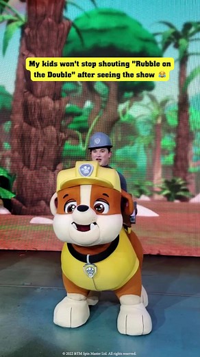 32K views · 192 reactions | My kids started shouting “Rubble on the Double” on a daily basis after seeing PAW Patrol Live!  Can any other parent relate? #PAWPatrolLive | PAW Patrol Live! | Facebook