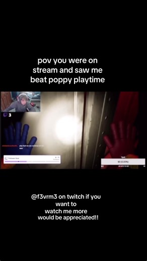 f3vrm3 on twitch! would be so appreciated!! #poppyplaytimechapter1 #fyp