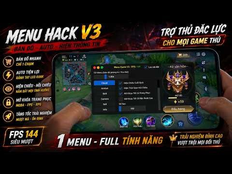 Hack Map Liên Quân Mới Nhất Miễn Phí | Menu Hack Android | Antiban, Aim Elsu, Unlock Skin, Bug Chiêu