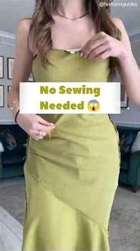 Loose Dress? Try This No-Sew Hack in 10 Seconds!#fashionreels #tiktokfashion #usafashion #shorts