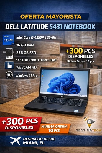 Dell Latitude 5431 Notebook, 14-in FHD (1920 x 1080), Webcam, 1x Intel Core i7 12 Core (i7-1270P) 3.50 GHz, 32 GB RAM, 512 GB SSD, No Optical, Intel Integrated Graphics, Backlit Keyboard, Windows 11 Pro REF
