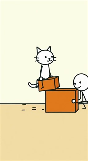The Cat Stole My Boxes and Built a Tower