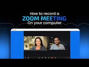 How to record a Zoom meeting on your computer
