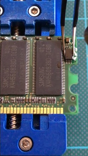 Desoldering DDR1 Ram SPD EEPROM IC #shorts