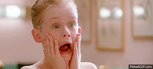 home alone after shave on Make a GIF