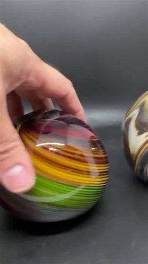 Vintage Glass Paperweights. Extra-large! Dynasty Glass, Adam Jablanski Style - Etsy